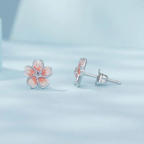 Pink Stud Earrings